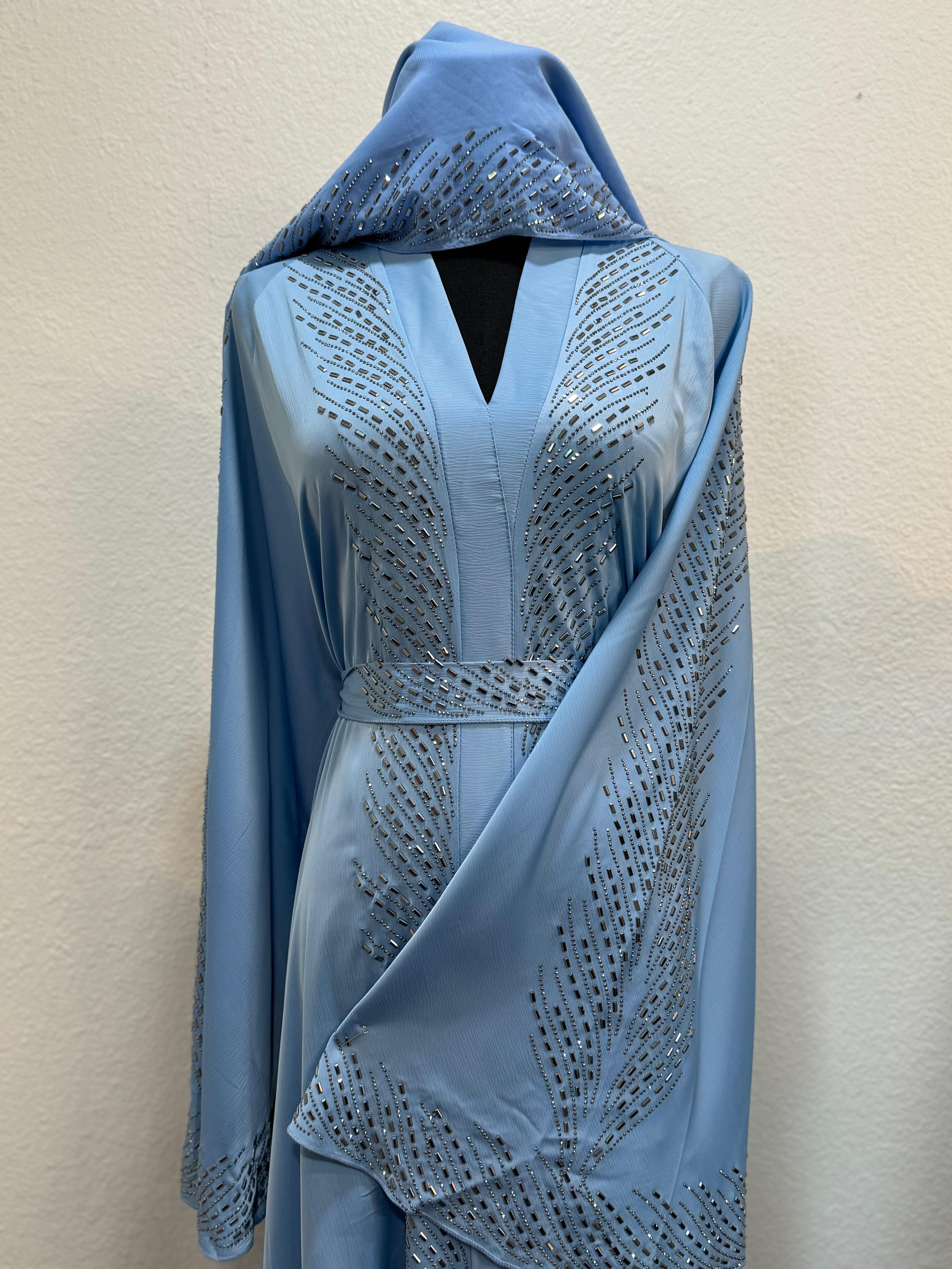 Abaya for Women – Flow Beaded Belted Modest Abaya – Saiful Arakani ...